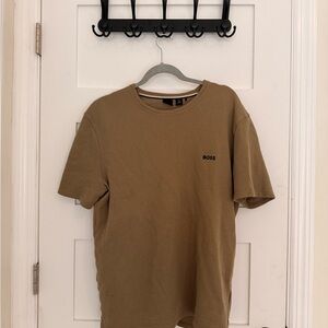 Boss Men's Short Sleeve Brown Tee